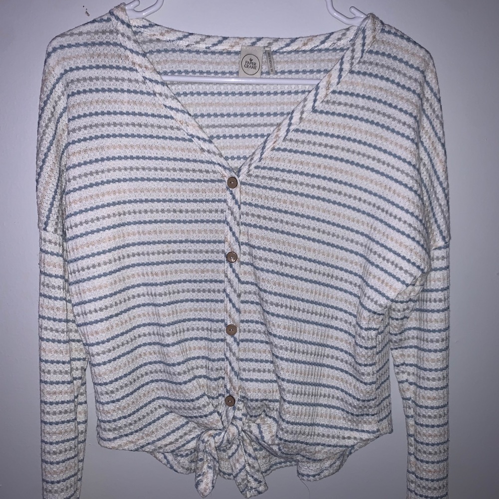Paper Cranes Striped Sweater